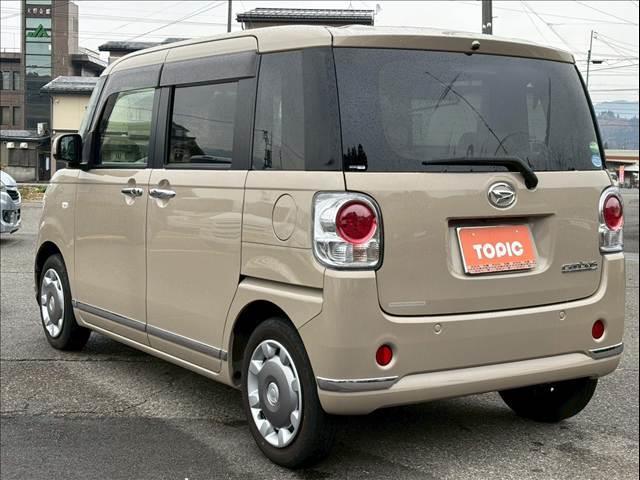 ムーヴキャンバス Ｇメイクアップリミテッド　ＳＡＩＩＩ　４ＷＤ／安全装備／衝突軽減ブレーキ／車線逸脱防止警報／オートライト／オートマチックハイビーム／７インチナビ／テレビ／全方位モニター／オートエアコン／シートヒーター／両側電動スライドドア／ＬＥＤヘッド（6枚目）