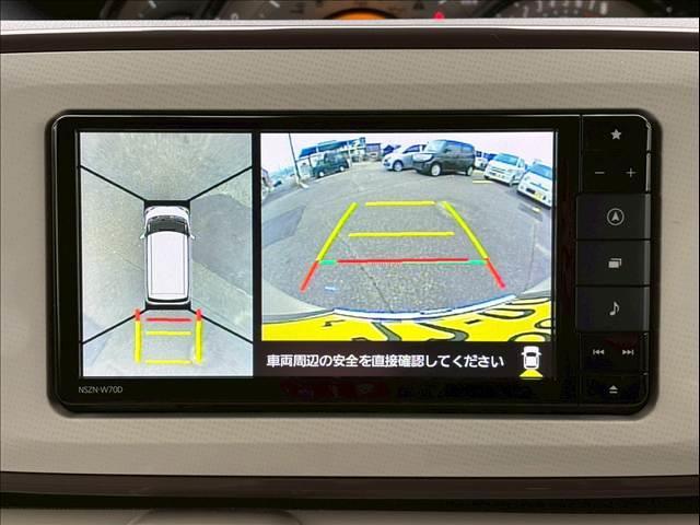 ムーヴキャンバス Ｇメイクアップリミテッド　ＳＡＩＩＩ　４ＷＤ／安全装備／衝突軽減ブレーキ／車線逸脱防止警報／オートライト／オートマチックハイビーム／７インチナビ／テレビ／全方位モニター／オートエアコン／シートヒーター／両側電動スライドドア／ＬＥＤヘッド（9枚目）