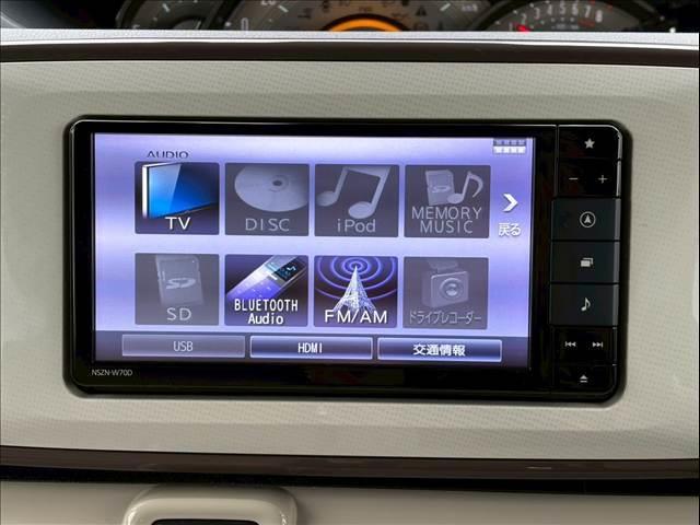 ムーヴキャンバス Ｇメイクアップリミテッド　ＳＡＩＩＩ　４ＷＤ／安全装備／衝突軽減ブレーキ／車線逸脱防止警報／オートライト／オートマチックハイビーム／７インチナビ／テレビ／全方位モニター／オートエアコン／シートヒーター／両側電動スライドドア／ＬＥＤヘッド（11枚目）