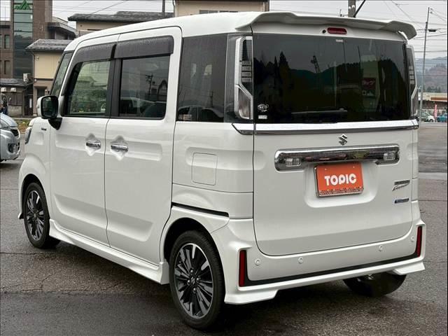 スペーシアカスタム ハイブリッドＸＳ　４ＷＤ／社外ナビ／テレビ／全方位モニター／オートエアコン／シートヒーター／充電用ＵＳＢチャージャー／クルーズコントロール／ＬＥＤヘッドライト／安全装備／衝突軽減ブレーキ／車線逸脱防止警報／ＬＥＤヘッド（5枚目）