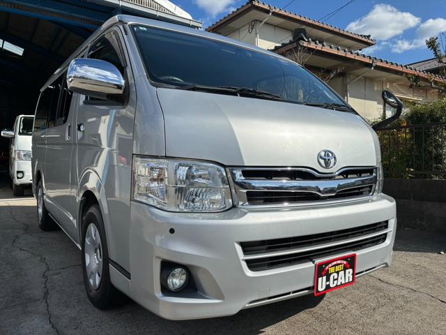 ハイエースバン ロングワイドスーパーGL ディーゼルターボ 3000 3型 HIDヘッドライト ナビ Bカメラ クリアランスソナー AC100V電源 キーレス ETC(2枚目)