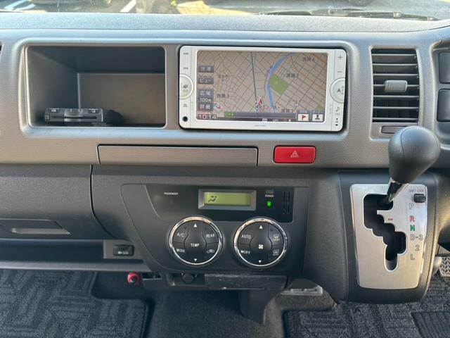 ハイエースバン ロングワイドスーパーGL ディーゼルターボ 3000 3型 HIDヘッドライト ナビ Bカメラ クリアランスソナー AC100V電源 キーレス ETC(16枚目)