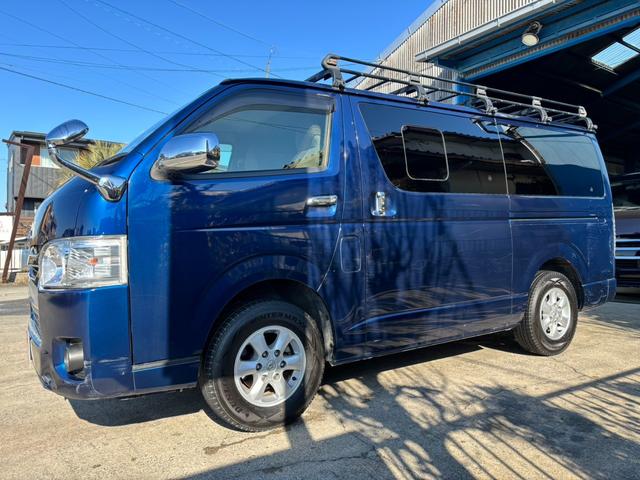 ハイエースバン ロングジャストローDXGLパック ディーゼルターボ 3000 4型 ルーフキャリア 15AW 両側スライドドア キーレス ETC(4枚目)