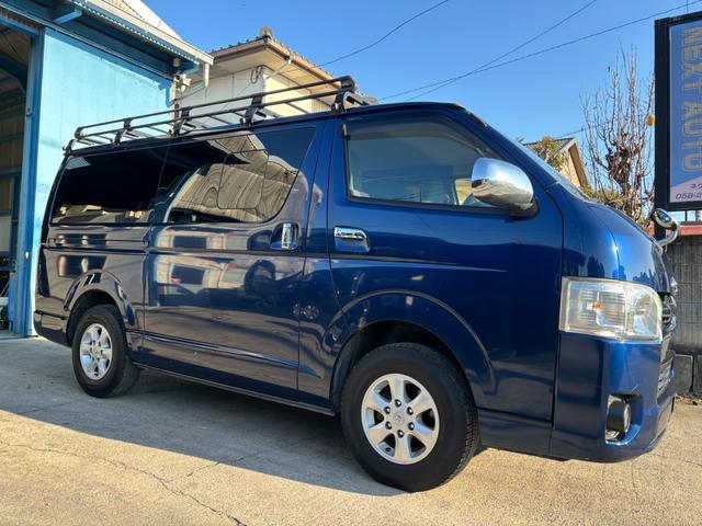 ハイエースバン ロングジャストローDXGLパック ディーゼルターボ 3000 4型 ルーフキャリア 15AW 両側スライドドア キーレス ETC(5枚目)