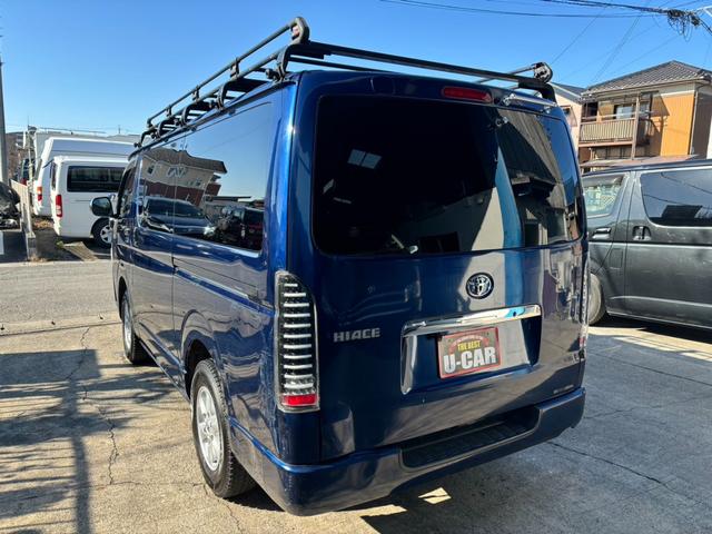 ハイエースバン ロングジャストローDXGLパック ディーゼルターボ 3000 4型 ルーフキャリア 15AW 両側スライドドア キーレス ETC(7枚目)
