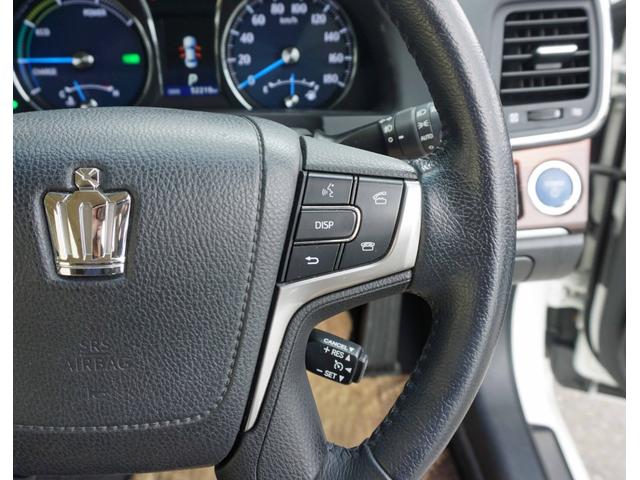 クラウンハイブリッド ロイヤルサルーン　スーパライブサウンド　純正ナビ　フルセグＴＶ　バックカメラ　Ｂｌｕｅｔｏｏｔｈ　パワーシート　ビルトインＥＴＣ　ディスチャージライト　クルコン　ステアリモコン　オートスイングＷエアコン（23枚目）