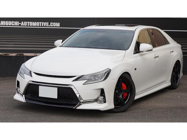 マークＸ ３５０Ｓ　Ｇ’ｓ　サンルーフ、車高調、社外１９インチ鍛造ＡＷ、大型ブレーキキャリパー、メンテナンス済み車両、９インチＡＬＰＩＮＥカーナビ、Ｂｌｕｅｔｏｏｔｈ、バックカメラ、ビルトインＥＴＣ、スマートキー（2枚目）