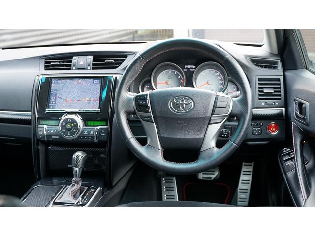 マークＸ ３５０Ｓ　Ｇ’ｓ　サンルーフ、車高調、社外１９インチ鍛造ＡＷ、大型ブレーキキャリパー、メンテナンス済み車両、９インチＡＬＰＩＮＥカーナビ、Ｂｌｕｅｔｏｏｔｈ、バックカメラ、ビルトインＥＴＣ、スマートキー（7枚目）