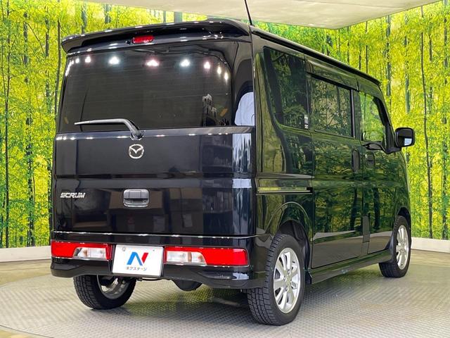 スクラムワゴン ＰＺターボ　電動スライドドア　ＳＤナビ　レーダーブレーキサポート　禁煙車　スマートキー　ＨＩＤヘッド　ＥＴＣ　オートライト　オートエアコン　純正１４インチアルミ　ステアリングスイッチ　電動格納ミラー（17枚目）