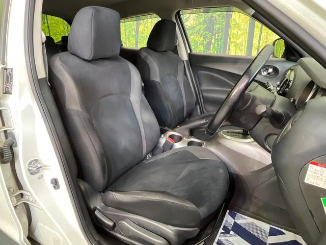 ジューク 15RX 純正ナビ バックカメラ 禁煙車 スマートキー HIDヘッド ETC オートライト オートエアコン Bluetooth再生 革巻きステアリング アイドリングストップ(8枚目)