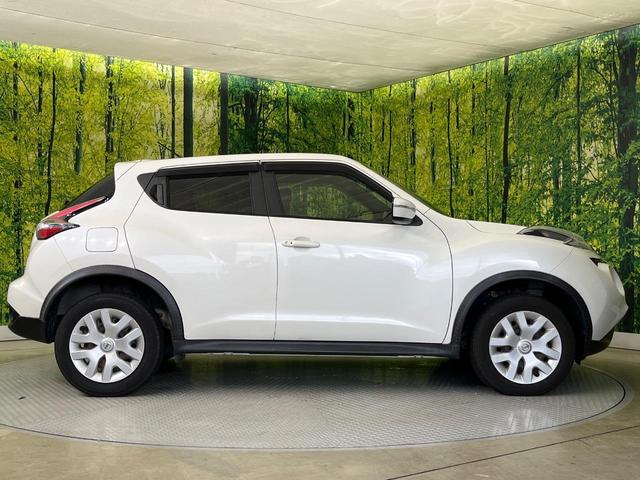 ジューク 15RX 純正ナビ バックカメラ 禁煙車 スマートキー HIDヘッド ETC オートライト オートエアコン Bluetooth再生 革巻きステアリング アイドリングストップ(27枚目)