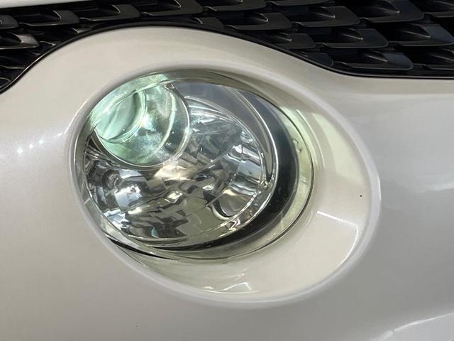 ジューク 15RX 純正ナビ バックカメラ 禁煙車 スマートキー HIDヘッド ETC オートライト オートエアコン Bluetooth再生 革巻きステアリング アイドリングストップ(28枚目)