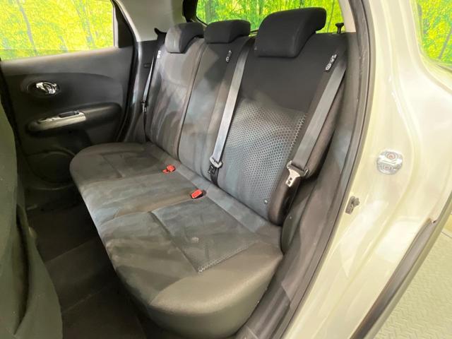ジューク 15RX 純正ナビ バックカメラ 禁煙車 スマートキー HIDヘッド ETC オートライト オートエアコン Bluetooth再生 革巻きステアリング アイドリングストップ(43枚目)