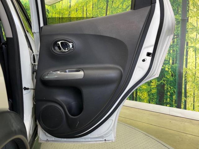 ジューク 15RX 純正ナビ バックカメラ 禁煙車 スマートキー HIDヘッド ETC オートライト オートエアコン Bluetooth再生 革巻きステアリング アイドリングストップ(47枚目)