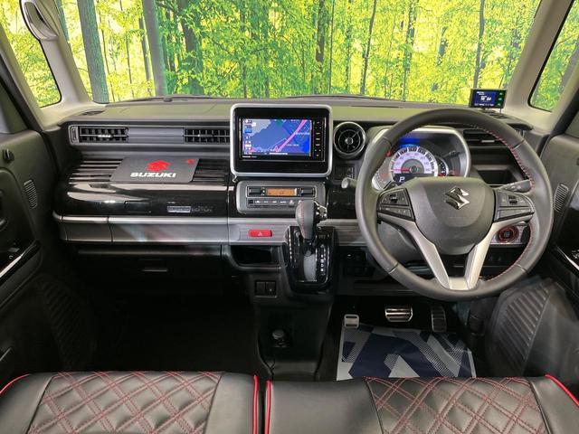 スペーシアカスタム ハイブリッドXSターボ 両側電動ドア 純正ナビ 全周囲カメラ セーフティサポート 禁煙車 ハーフレザーシート シートヒーター ドラレコ スマートキー LEDヘッド ETC クルコン オートハイビーム 車線逸脱警報(2枚目)