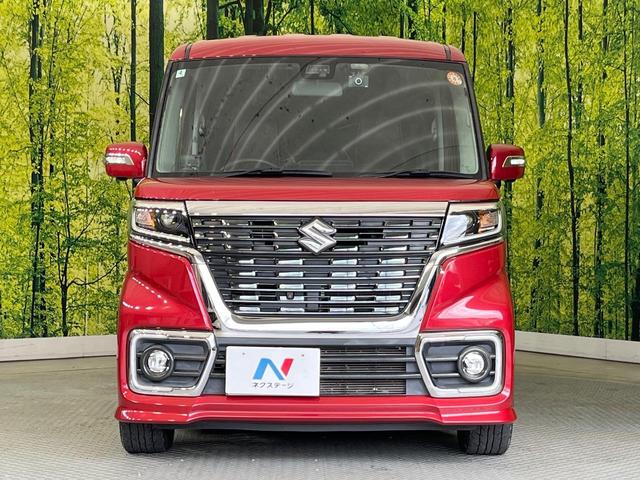 スペーシアカスタム ハイブリッドXSターボ 両側電動ドア 純正ナビ 全周囲カメラ セーフティサポート 禁煙車 ハーフレザーシート シートヒーター ドラレコ スマートキー LEDヘッド ETC クルコン オートハイビーム 車線逸脱警報(14枚目)