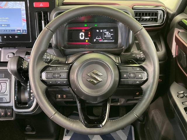 スペーシアカスタム ハイブリッドXSターボ 両側電動ドア 純正9インチナビ 全周囲カメラ セーフティサポート アダプティブクルーズ 禁煙車 シートヒーター ハーフレザーシート ドラレコ コーナーセンサー スマートキー LEDヘッド ETC(11枚目)