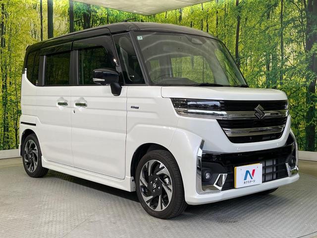 スペーシアカスタム ハイブリッドXSターボ 両側電動ドア 純正9インチナビ 全周囲カメラ セーフティサポート アダプティブクルーズ 禁煙車 シートヒーター ハーフレザーシート ドラレコ コーナーセンサー スマートキー LEDヘッド ETC(16枚目)