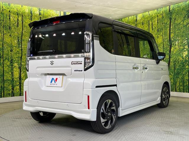 スペーシアカスタム ハイブリッドXSターボ 両側電動ドア 純正9インチナビ 全周囲カメラ セーフティサポート アダプティブクルーズ 禁煙車 シートヒーター ハーフレザーシート ドラレコ コーナーセンサー スマートキー LEDヘッド ETC(17枚目)