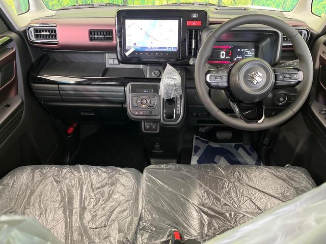 スペーシアカスタム ハイブリッドXS 届出済未使用車 両側電動ドア 純正9インチナビ 全周囲カメラ セーフティサポート アダプティブクルーズ シートヒーター ハーフレザーシート スマートキー LEDヘッド オートハイビーム(2枚目)