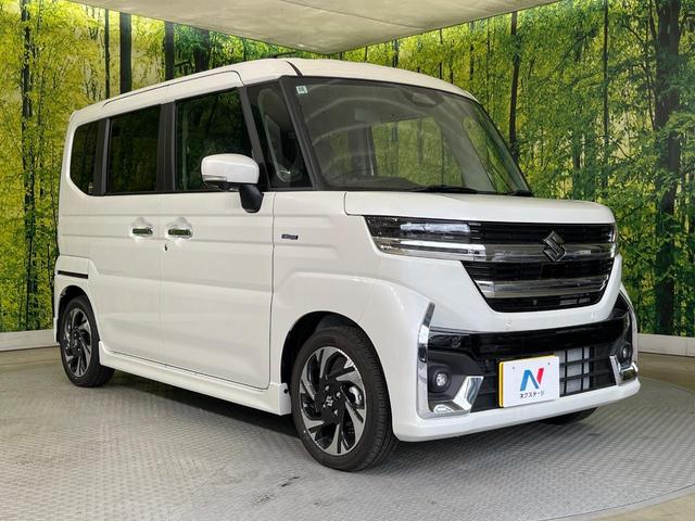 スペーシアカスタム ハイブリッドXS 届出済未使用車 両側電動ドア 純正9インチナビ 全周囲カメラ セーフティサポート アダプティブクルーズ シートヒーター ハーフレザーシート スマートキー LEDヘッド オートハイビーム(16枚目)