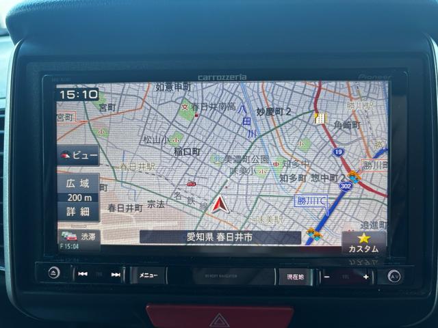 N-BOXカスタム G ターボSSパッケージ 車検8年9月 両側電動スライドドア アイドリングストップ カロッツェリアナビ スマートキー 電動格納ドアミラー アルミホイール ディスチャージヘッドライト ベンチシート 横滑り防止機能 保証あり(18枚目)