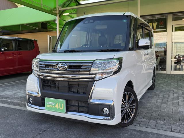 タント カスタムＲＳ　トップエディションＳＡＩＩＩ　車検８年１２月　両側電動スライドドア　衝突被害軽減ブレーキ　スマートキー　シートヒーター　アイドリングストップ　オートハイビーム　フルセグナビ　ＥＴＣ　電動格納ドアミラー　バックカメラ（4枚目）