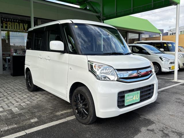 スペーシア Ｇリミテッド　車検２年　片側電動スライドドア　衝突被害軽減ブレーキ　スマートキー　シートヒーター　横滑り防止機能　電動格納ドアミラー　社外アルミホイール　セキュリティアラーム　ベンチシート　パナソニックナビ（7枚目）