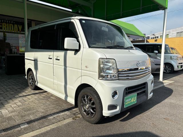 スクラムワゴン ＰＺターボ　車検２年　片側電動スライドドア　社外アルミホイール　電動格納ドアミラー　オートエアコン　パワーウインドウ　ケンウッドナビ　フォグランプ　ディスチャージヘッドライト　軽自動車　保証あり（7枚目）