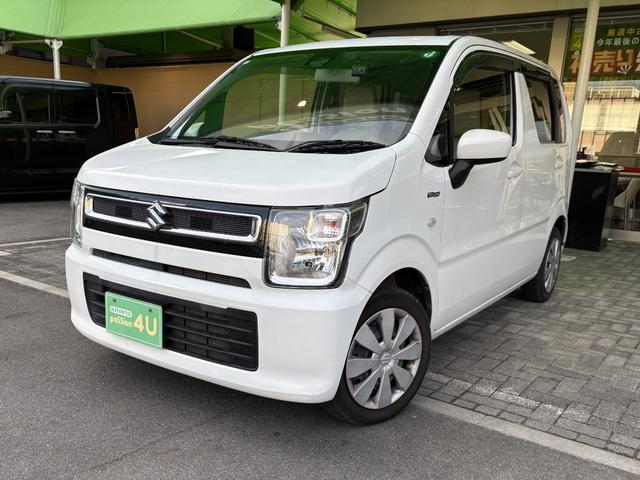 ワゴンＲ ハイブリッドＦＸ　車検２年　衝突被害軽減ブレーキ　コーナーセンサー　スマートキー　アイドリングストップ　電動格納ドアミラー　セキュリティアラーム　シートヒーター　横滑り防止機能　ベンチシート　パナソニックナビ（4枚目）