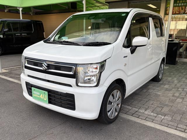 ワゴンＲ ハイブリッドＦＸ　車検２年　衝突被害軽減ブレーキ　コーナーセンサー　スマートキー　アイドリングストップ　電動格納ドアミラー　セキュリティアラーム　シートヒーター　横滑り防止機能　ベンチシート　パナソニックナビ（5枚目）