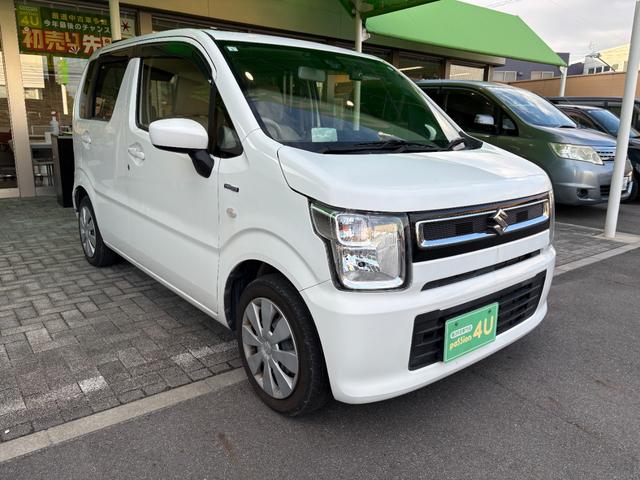 ワゴンＲ ハイブリッドＦＸ　車検２年　衝突被害軽減ブレーキ　コーナーセンサー　スマートキー　アイドリングストップ　電動格納ドアミラー　セキュリティアラーム　シートヒーター　横滑り防止機能　ベンチシート　パナソニックナビ（7枚目）