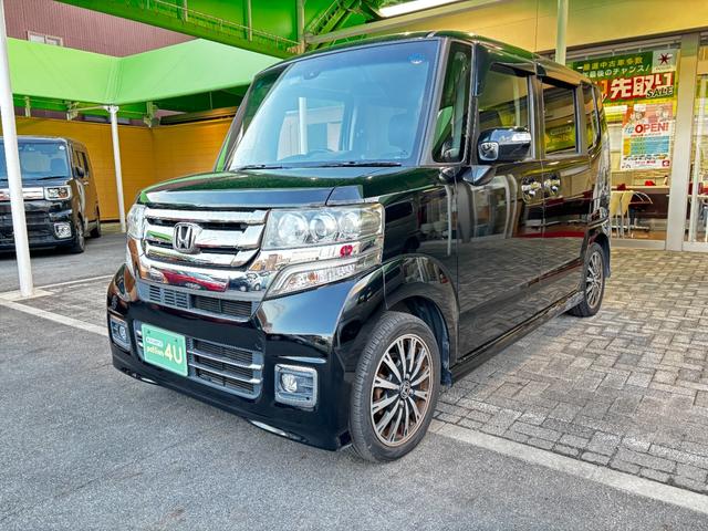 Ｎ－ＢＯＸカスタム Ｇ・ターボＬパッケージ　車検９年９月　両側電動スライドドア　スマートキー　電動格納ドアミラー　クルーズコントロール　オートエアコン　ディスチャージヘッドライト　アイドリングストップ　アルミホイール　横滑り防止機能　保証あり（5枚目）