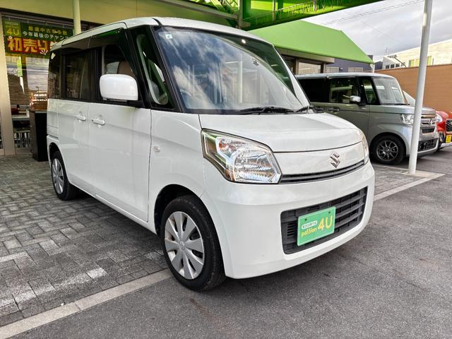 スペーシア Ｘ　車検２年　片側電動スライドドア　アイドリングストップ　電動格納ドアミラー　オートエアコン　パワーウインドウ　セキュリティアラーム　ケンウッドナビ　バックカメラ　スマートキー　軽自動車　保証あり（7枚目）