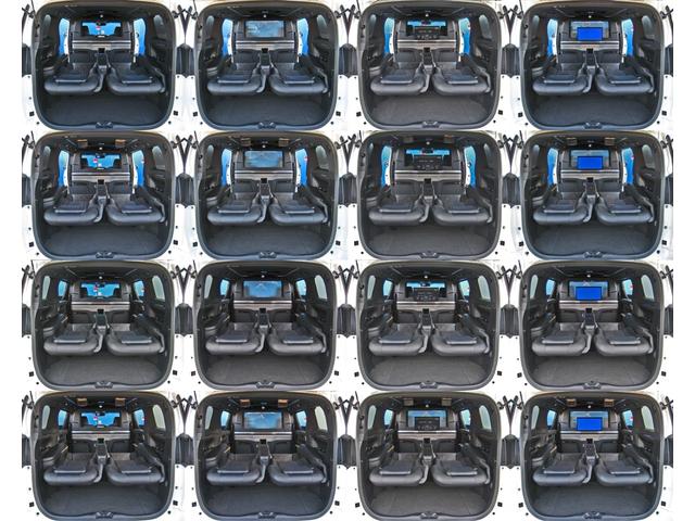 ロイヤルラウンジＳＰ　４ＷＤ　後期Ｓ系グレードルック変更モデリスタエアロフルパーテーション可動式調光パーテーションガラスエクストラキャビネット冷蔵庫ＶＩＰリラクゼーションシート集中コントロールタッチパネル２４型ディスプレイ(56枚目)