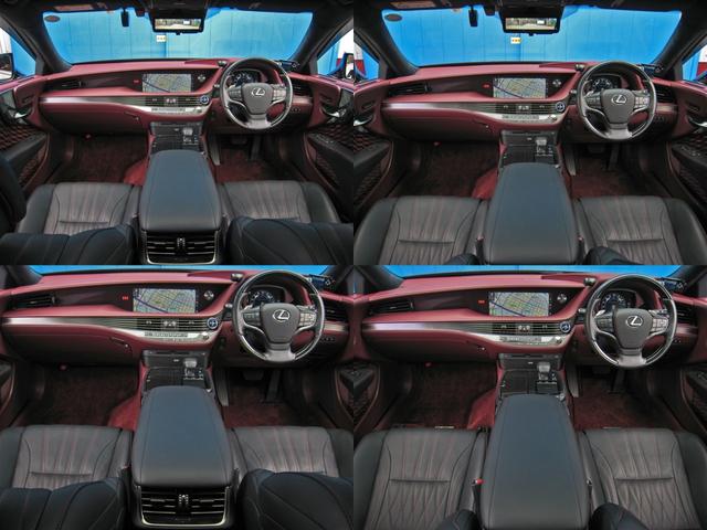 ＬＳ ＬＳ５００ｈ　エグゼクティブ　４ＷＤ　全ＯＰ切子調カットガラス＆ハンドプリーツＳＲリヤエンタマークレビンソン２３ＳＰセミアニリン本革リラクゼーションシートパノラビュＭ寒冷地１５００Ｗコンセントモデリスタエアロ＆鍛造２１ＡＷリヤスポ（30枚目）