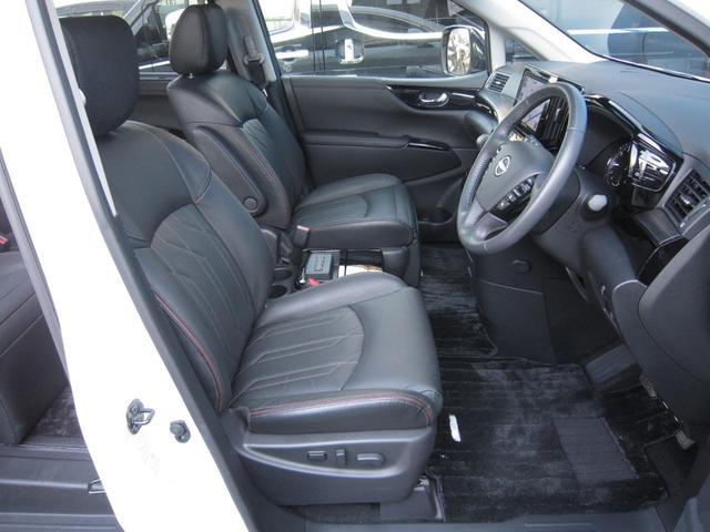 エルグランド 350ハイウェイスタープレミアム 4WD メーカーオプション全装着エマージェンシー車線逸脱防止Wサンルーフ純正10型ナビ後席ディスプレイ本革シートアラウンドビュモニタパワーバック両電ドア前後ドラレコF&RスポイラLEDイルミ寒冷地仕様(59枚目)