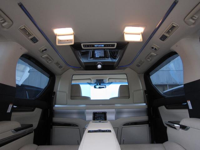 アルファード 3.5ロイヤルラウンジSP レクサスLM350キットフルパーテーション可動式調光パーテーションガラスエクストラキャビネット冷蔵庫24型リヤエンターテイメントVIPリラクゼーションシート集中コントロールタッチパネルデジタルミラー(74枚目)