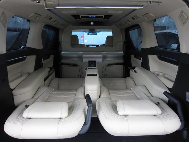 アルファード 3.5ロイヤルラウンジSP レクサスLM350キットフルパーテーション可動式調光パーテーションガラスエクストラキャビネット冷蔵庫24型リヤエンターテイメントVIPリラクゼーションシート集中コントロールタッチパネルデジタルミラー(75枚目)