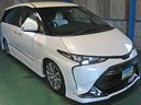 エスティマハイブリッド アエラス　スマート　４ＷＤプリクラッシュＳレーンディパーチャーＡクルコンＡＴハイビームアルパインナビ後席ディスプレイ白革快適温熱シート電動格納サードシートＢモニタパワーバック両電ドアモデリスタエアロ＆グリルＲＳ－Ｒ車高調（5枚目）
