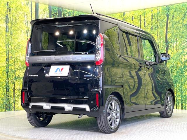 デリカミニ T プレミアム 両側電動ドア 9型ナビ 全周囲カメラ 衝突被害軽減システム レーダークルーズ 禁煙車 ハーフレザーシート ドラレコ コーナーセンサー スマートキー LEDヘッド ビルトインETC オートライト(17枚目)