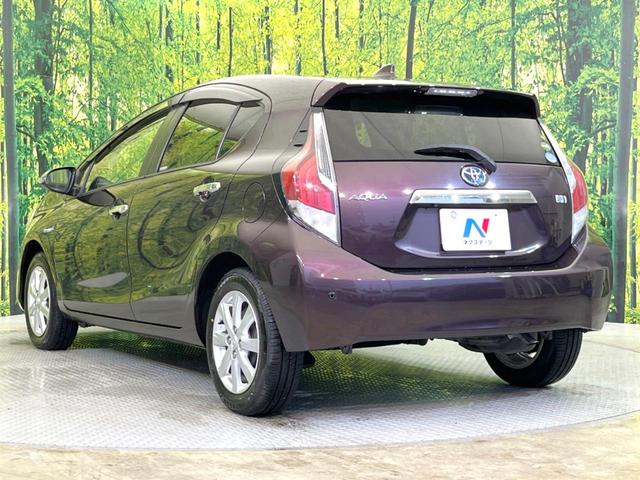 アクア G 純正SDナビ バックカメラ 衝突被害軽減システム 禁煙車 コーナーセンサー スマートキー LEDヘッド ビルトインETC オートハイビーム オートライト オートエアコン 純正15インチアルミ(23枚目)