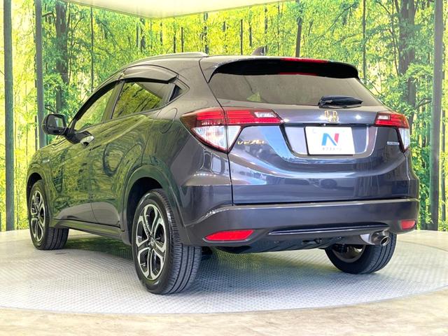 ヴェゼル ハイブリッドZ 純正8型ナビ バックカメラ 禁煙車 レザーシート ドラレコ スマートキー LEDヘッド ETC クルコン オートライト デュアルエアコン 純正17インチアルミ Bluetooth CD DVD再生(38枚目)