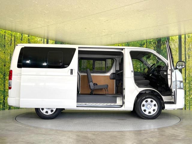 ハイエースバン ロングDX GLパッケージ 禁煙車 純正ナビ バックカメラ LEDヘッドライト ETC Bluetooth CD DVD再生 電動格納ミラー 盗難防止システム ドアバイザー ABS(55枚目)
