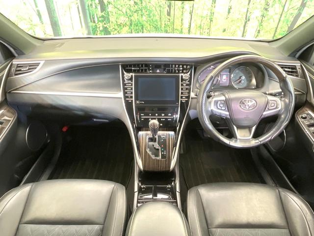 ハリアー エレガンス　サンルーフ　モデリスタエアロ　バックカメラ　メーカーＪＢＬナビ　禁煙車　ハーフレザーシート　パワーシート　コーナーセンサー　ＬＥＤヘッド　ＥＴＣ　オートライト　デュアルエアコン　純正１８インチアルミ（2枚目）