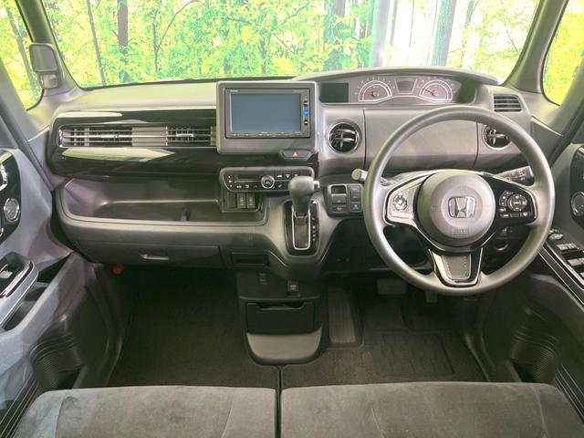 N-BOXカスタム L 電動スライドドア 純正SDナビ バックカメラ 衝突被害軽減システム レーダークルーズ 禁煙車 コーナーセンサー スマートキー LEDヘッド オートハイビーム 車線逸脱警報 オートライト(2枚目)