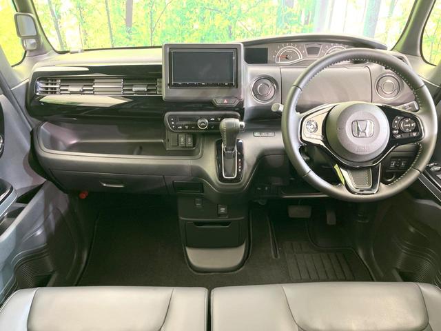 N-BOXカスタム Lターボ 両側電動ドア SDナビ バックカメラ 衝突被害軽減システム レーダークルーズ 禁煙車 ハーフレザーシート コーナーセンサー スマートキー LEDヘッド ビルトインETC オートハイビーム(2枚目)