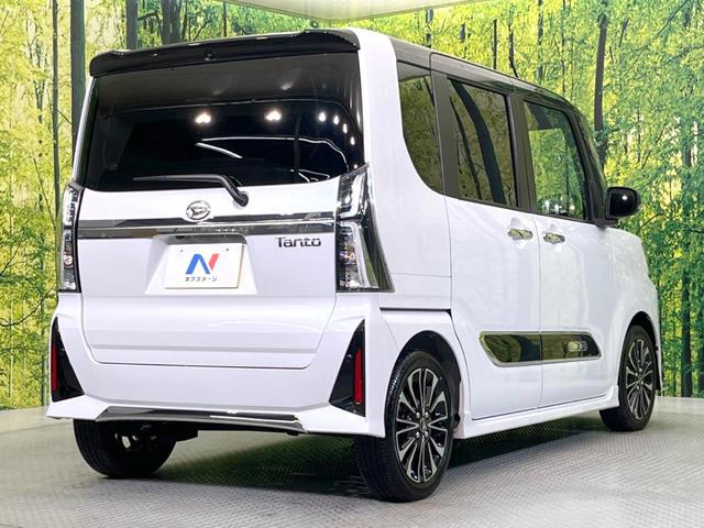 タント カスタムRS ターボ 両側電動ドア バックカメラ 衝突被害軽減システム 禁煙車 ハーフレザーシート コーナーセンサー スマートキー LEDヘッド ビルトインETC オートハイビーム 車線逸脱警報 オートライト(17枚目)