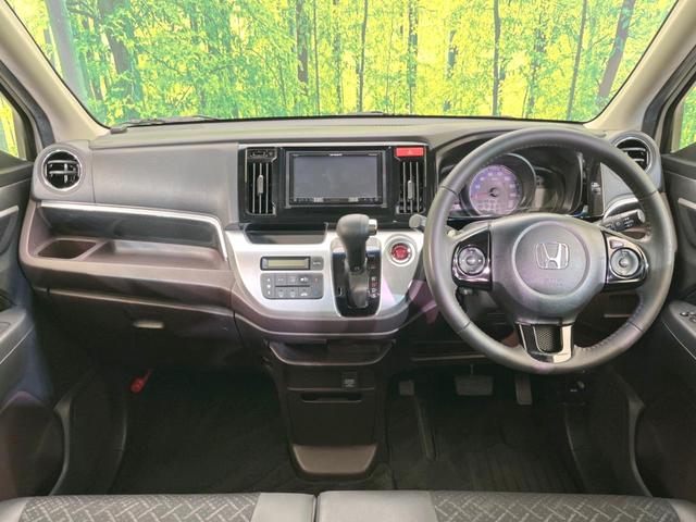 Ｎ－ＷＧＮカスタム Ｇ・ターボパッケージ　ナビ　バックカメラ　禁煙車　スマートキー　ＨＩＤヘッド　ＥＴＣ　クルコン　純正１４インチアルミ　オートライト　オートエアコン　ＣＤ　ＤＶＤ再生　地デジ　パドルシフト（2枚目）