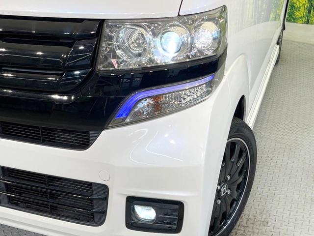 Ｎ－ＢＯＸカスタム ２トーンカラースタイル　Ｇ・ターボＬパッケージ　ＢＩＧ－Ｘ８型ナビ　両側電動ドア　バックカメラ　衝突軽減システム　禁煙車　ハーフレザーシート　ドラレコ　スマートキー　ＨＩＤヘッド　ＥＴＣ　クルコン　純正１５インチアルミ　オートライト　オートエアコン（12枚目）